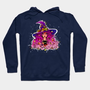 Cute Halloween Autumn Witch Hoodie